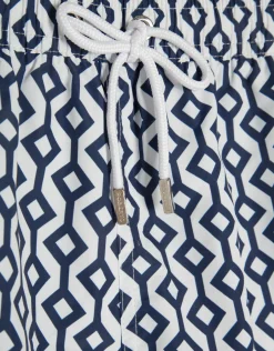 Bañador estampado geométrico marino