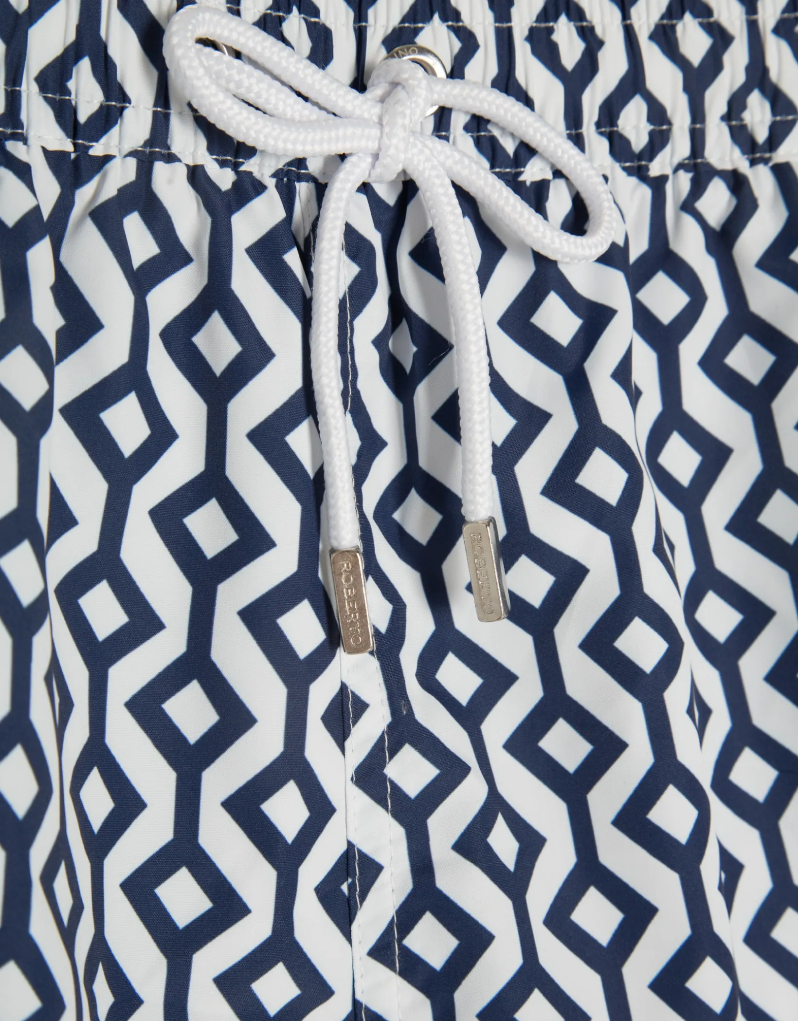 Bañador estampado geométrico marino