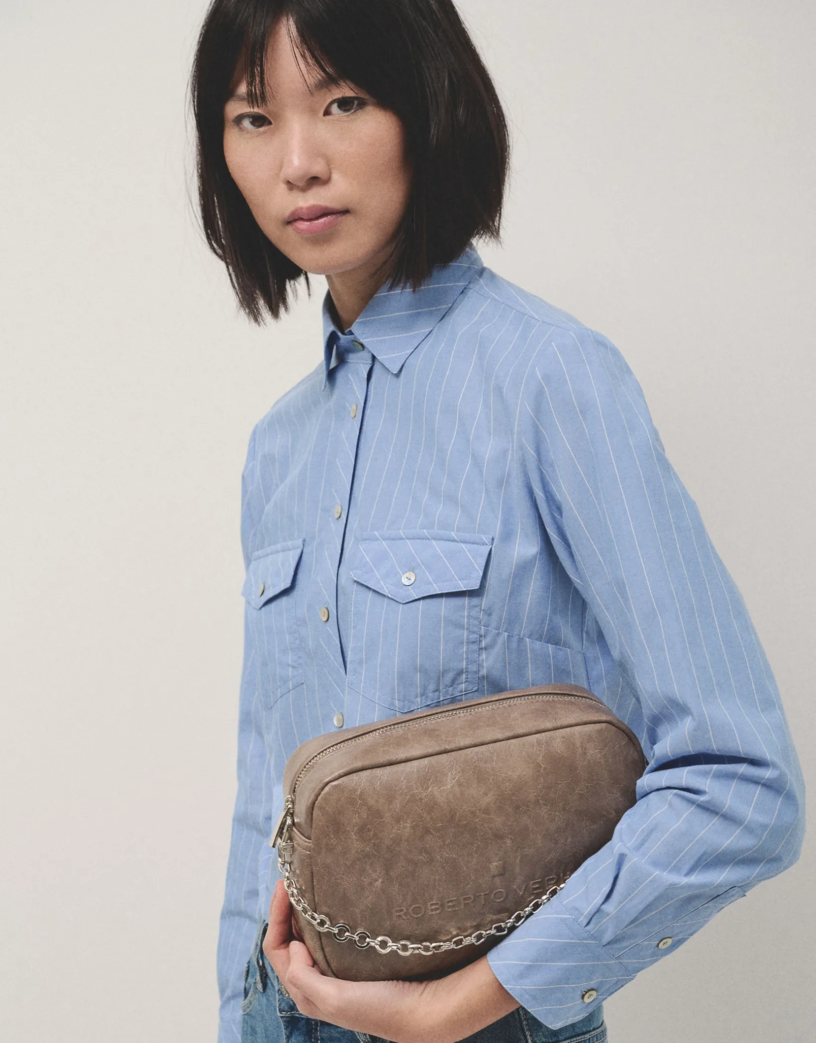 Bandolera Bazín Urban Midi gris