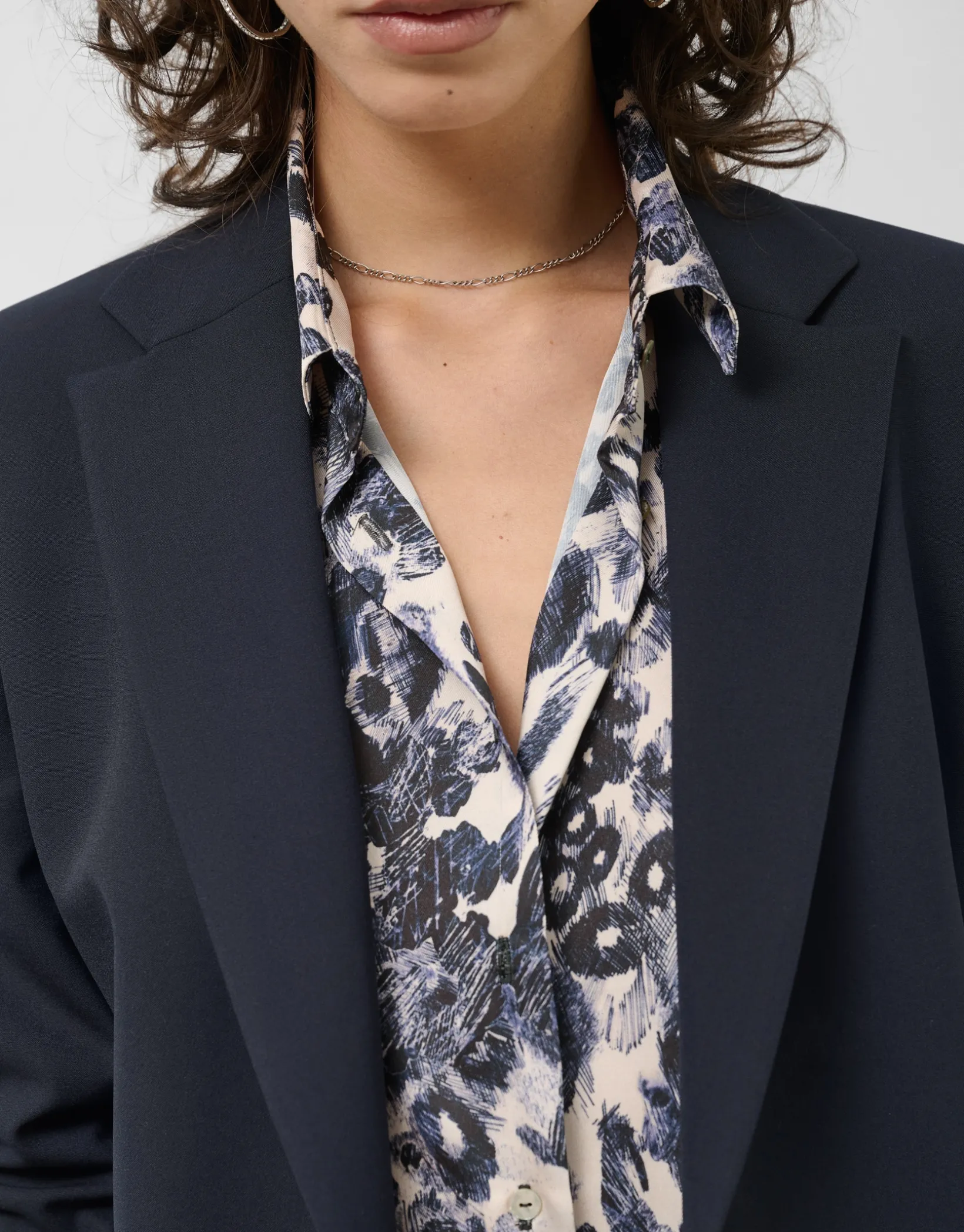 Blazer un botón azul noche