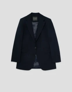 Blazer un botón azul noche