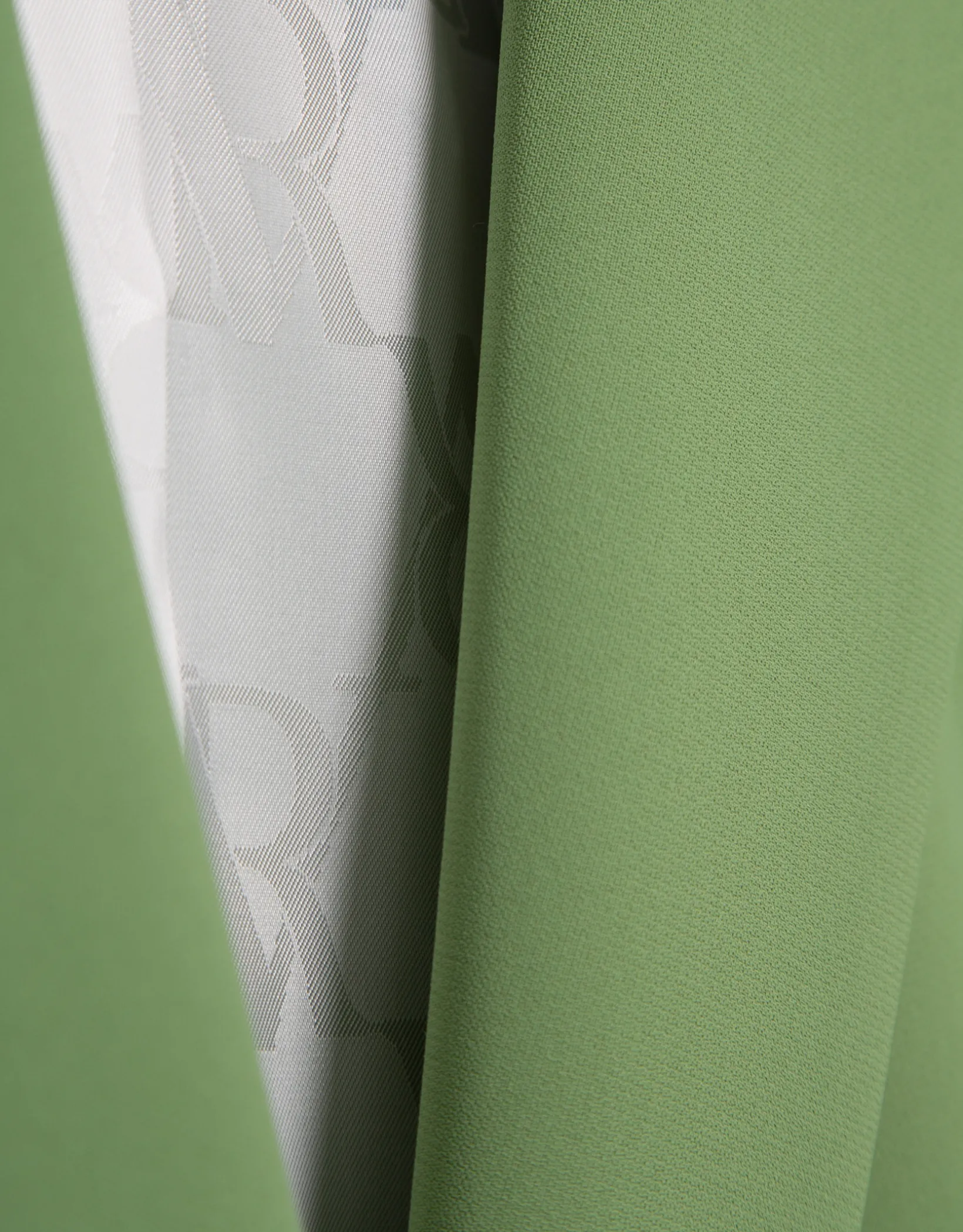 Blazer un botón crepé verde