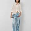 Blusa oversize ramio blanco con bordado