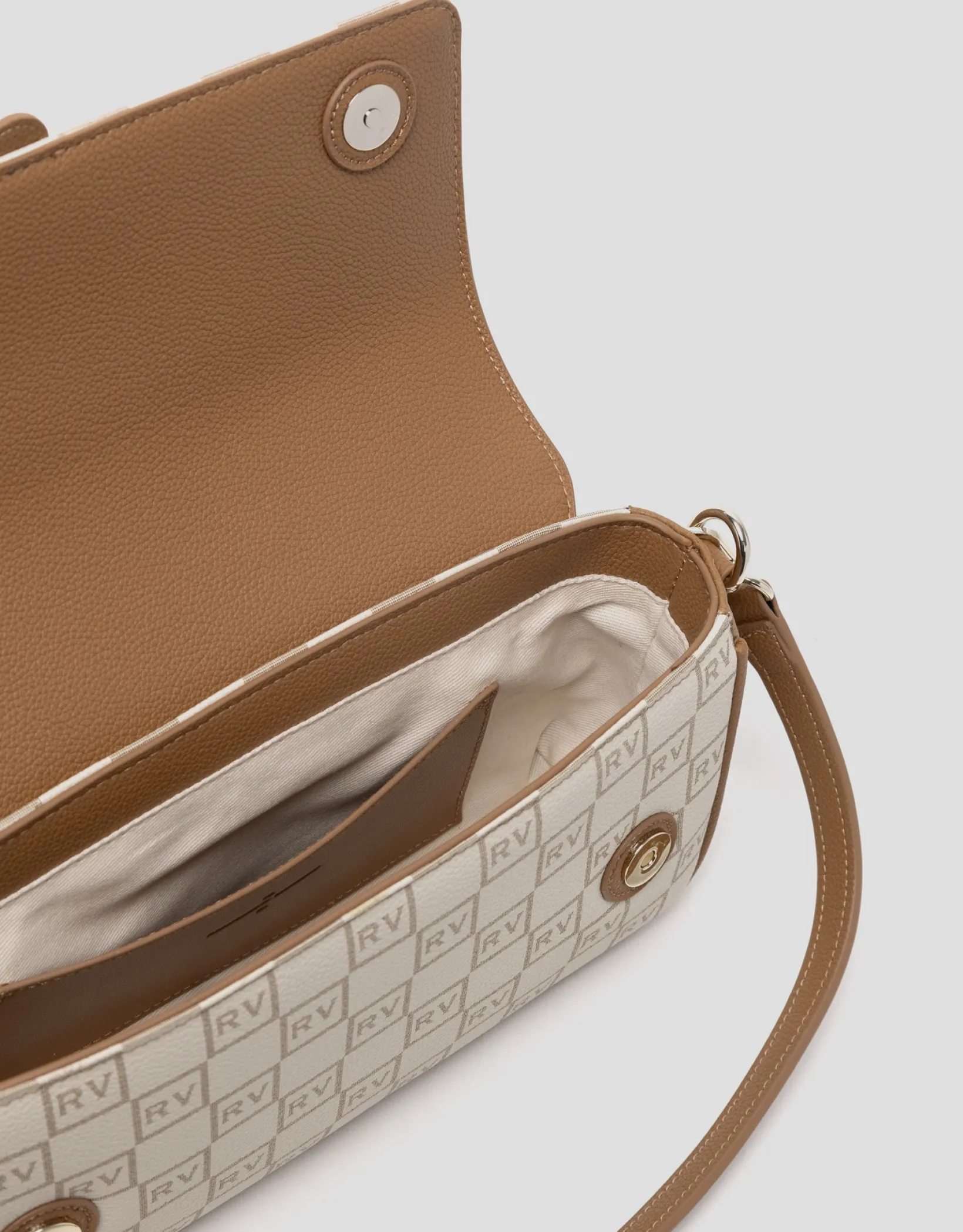 Bolso baguette Gala logos RV crema