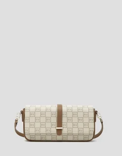 Bolso baguette Gala logos RV crema
