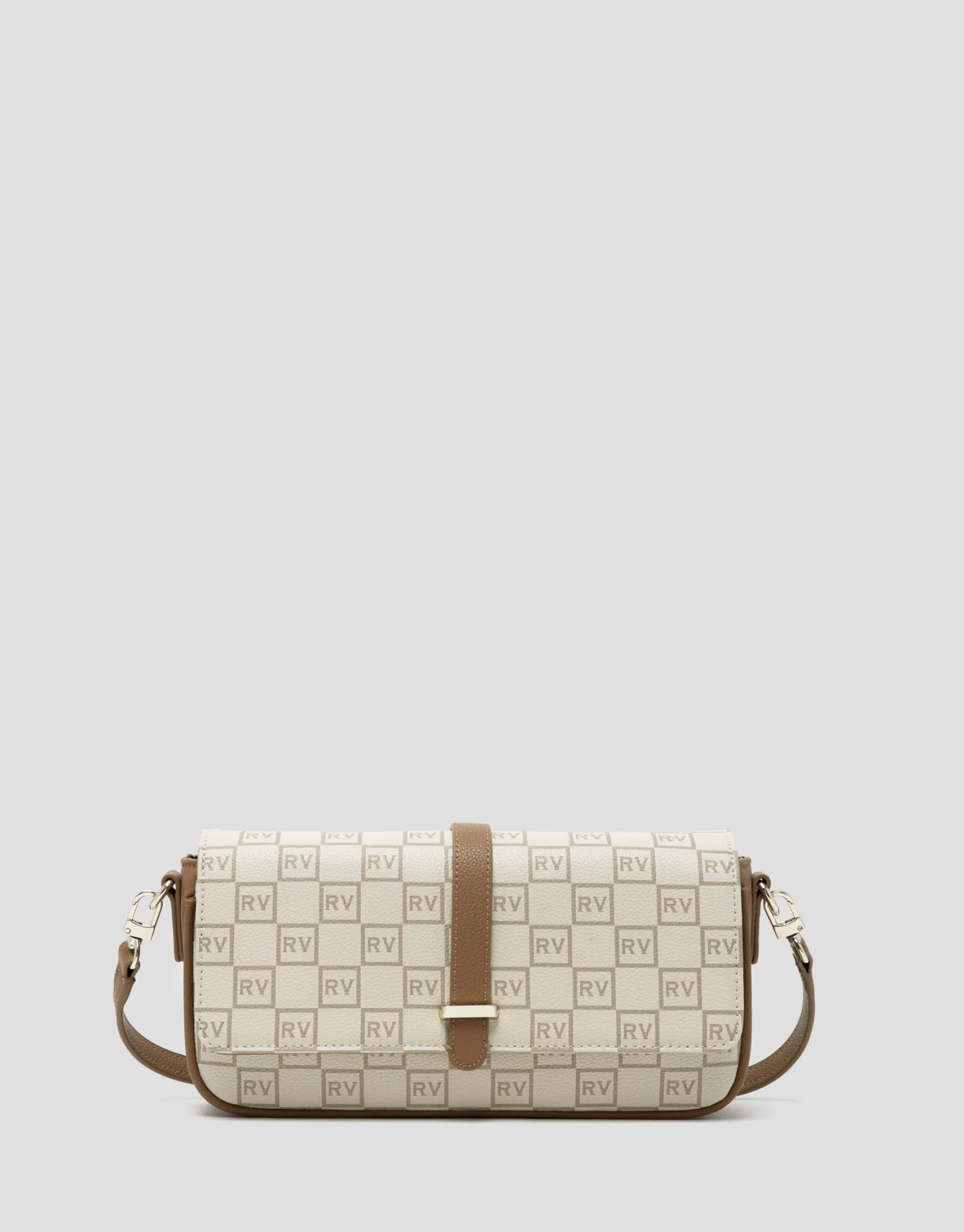 Bolso baguette Gala logos RV crema
