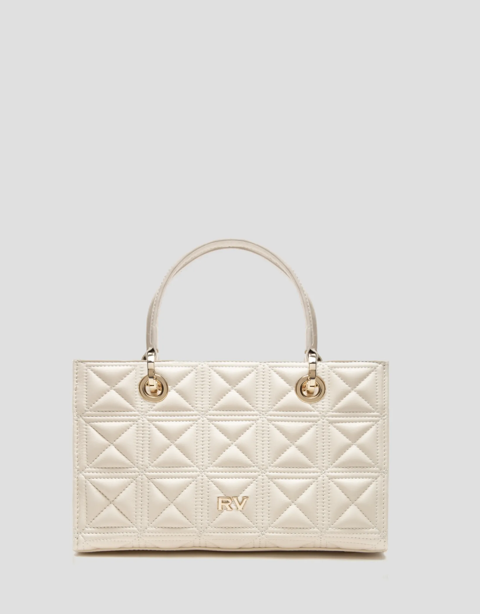 Bolso Baguette Linda piel acolchada beige