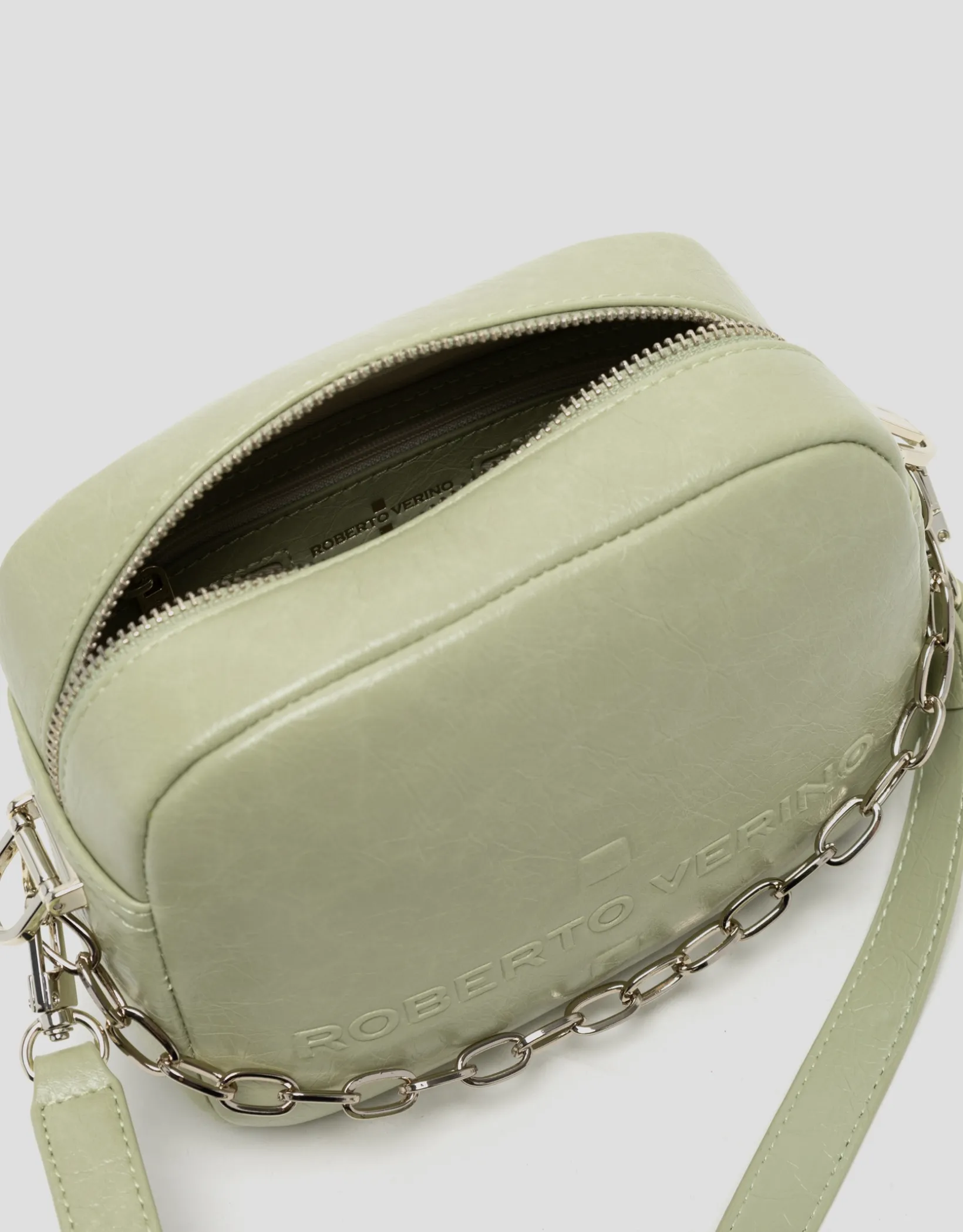 Bolso bandolera Bazin verde oliva