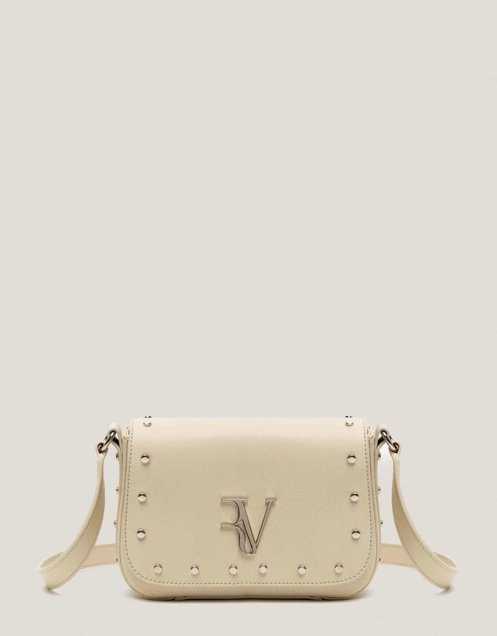 Bolso bandolera Mafalda Mini piel beige