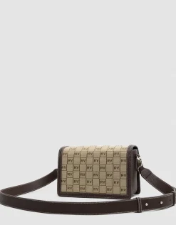 Bolso bandolera Matilda Crossbag logos marrón