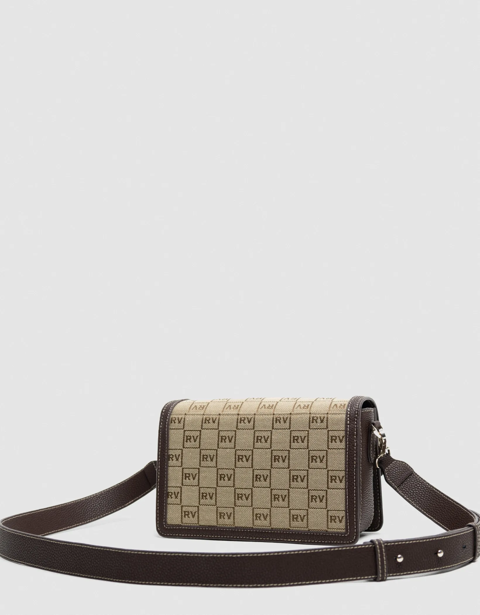 Bolso bandolera Matilda Crossbag logos marrón
