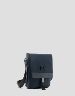 Bolso bandolera tablet nailon azul
