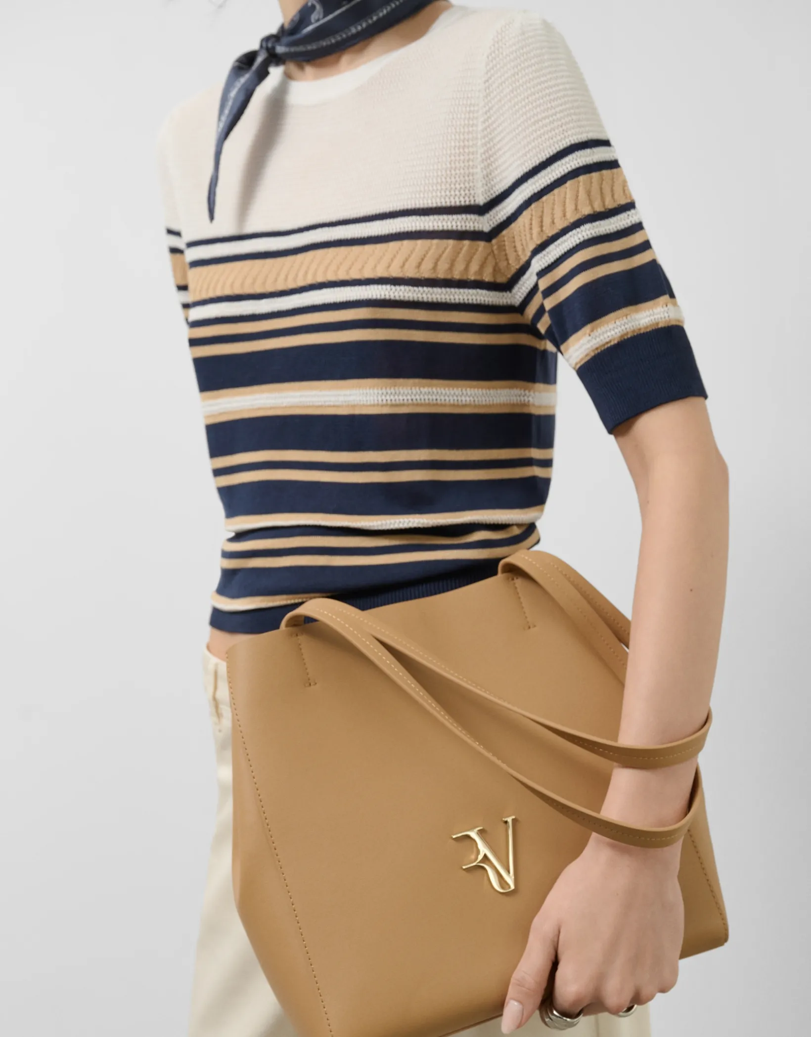 Bolso Bruna Tote Maxi piel cámel