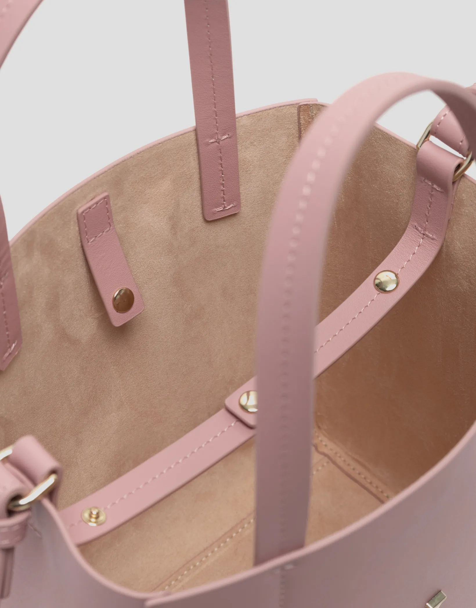 Bolso Bruna Tote Midi piel rosa