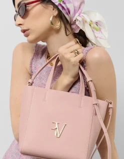 Bolso Bruna Tote Midi piel rosa