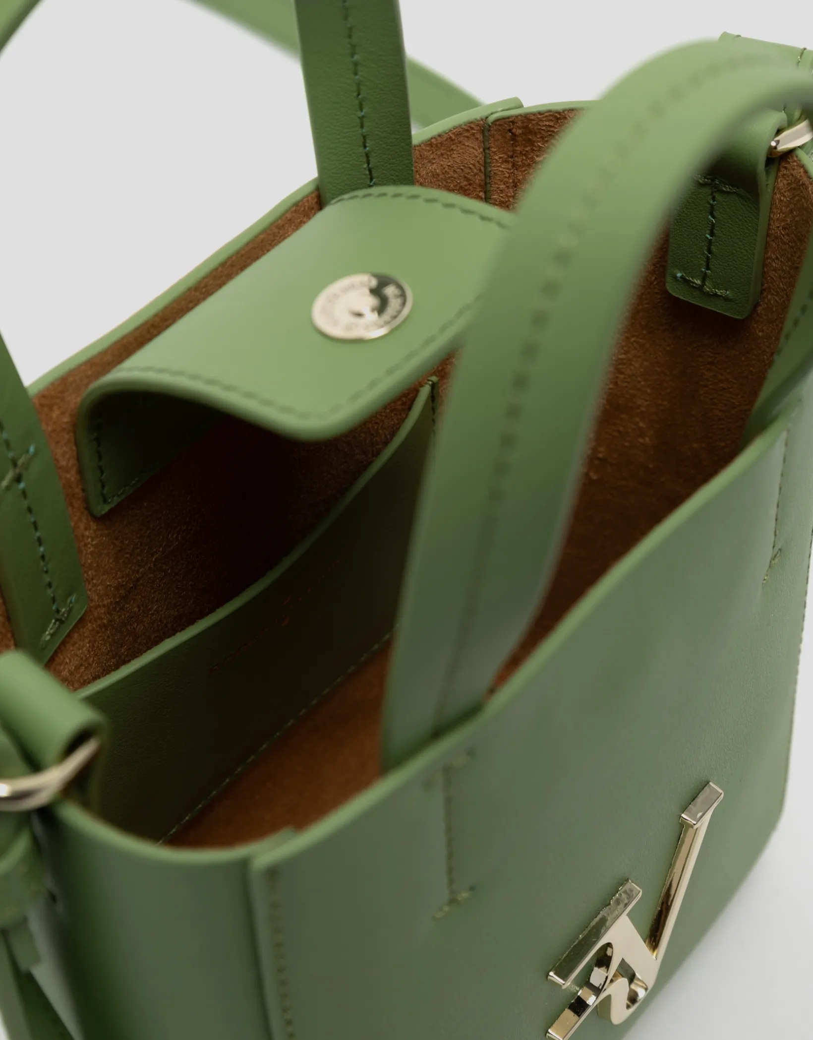 Bolso Bruna Tote Mini piel verde
