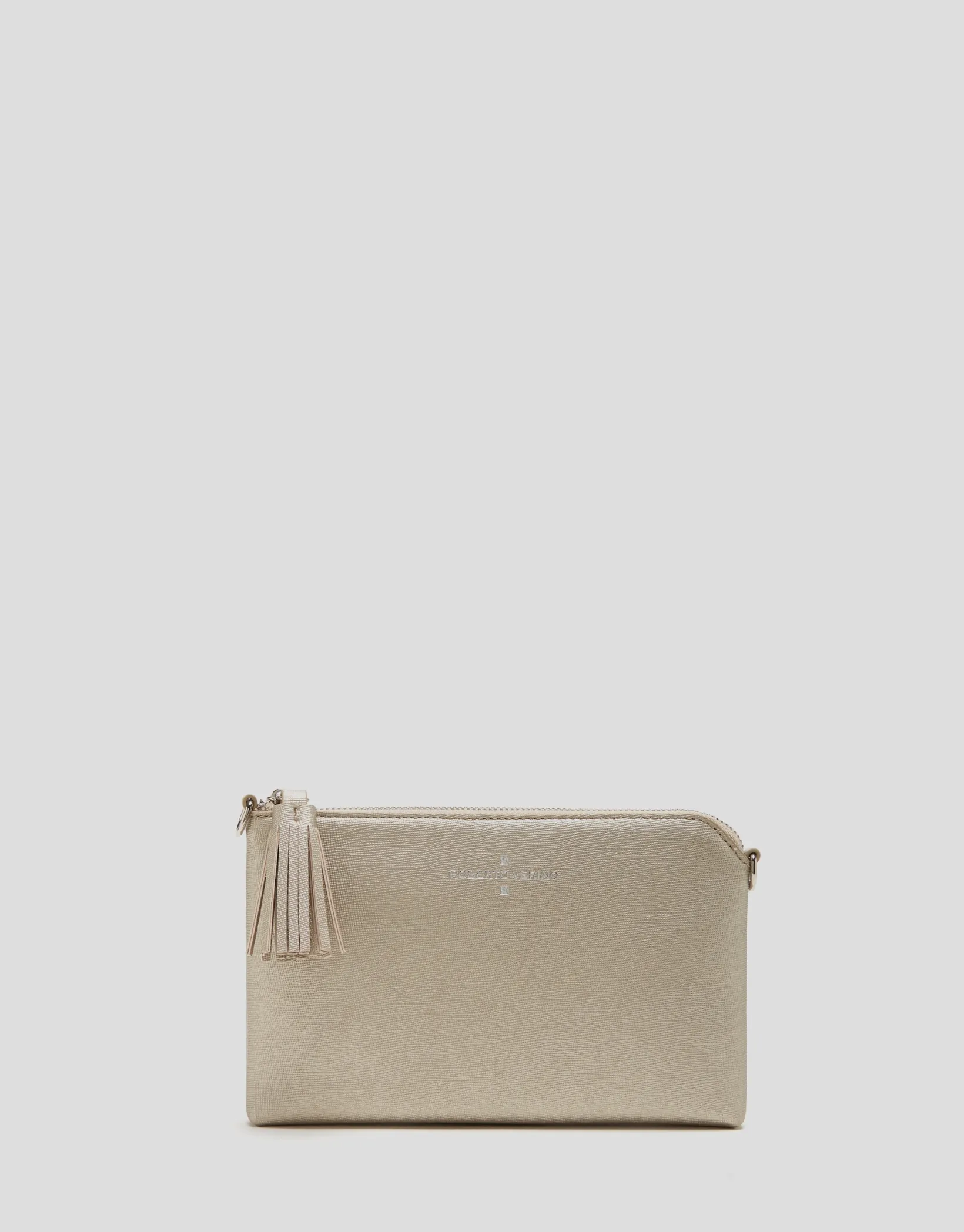 Bolso clutch Lisa Nano piel saffiano dorado