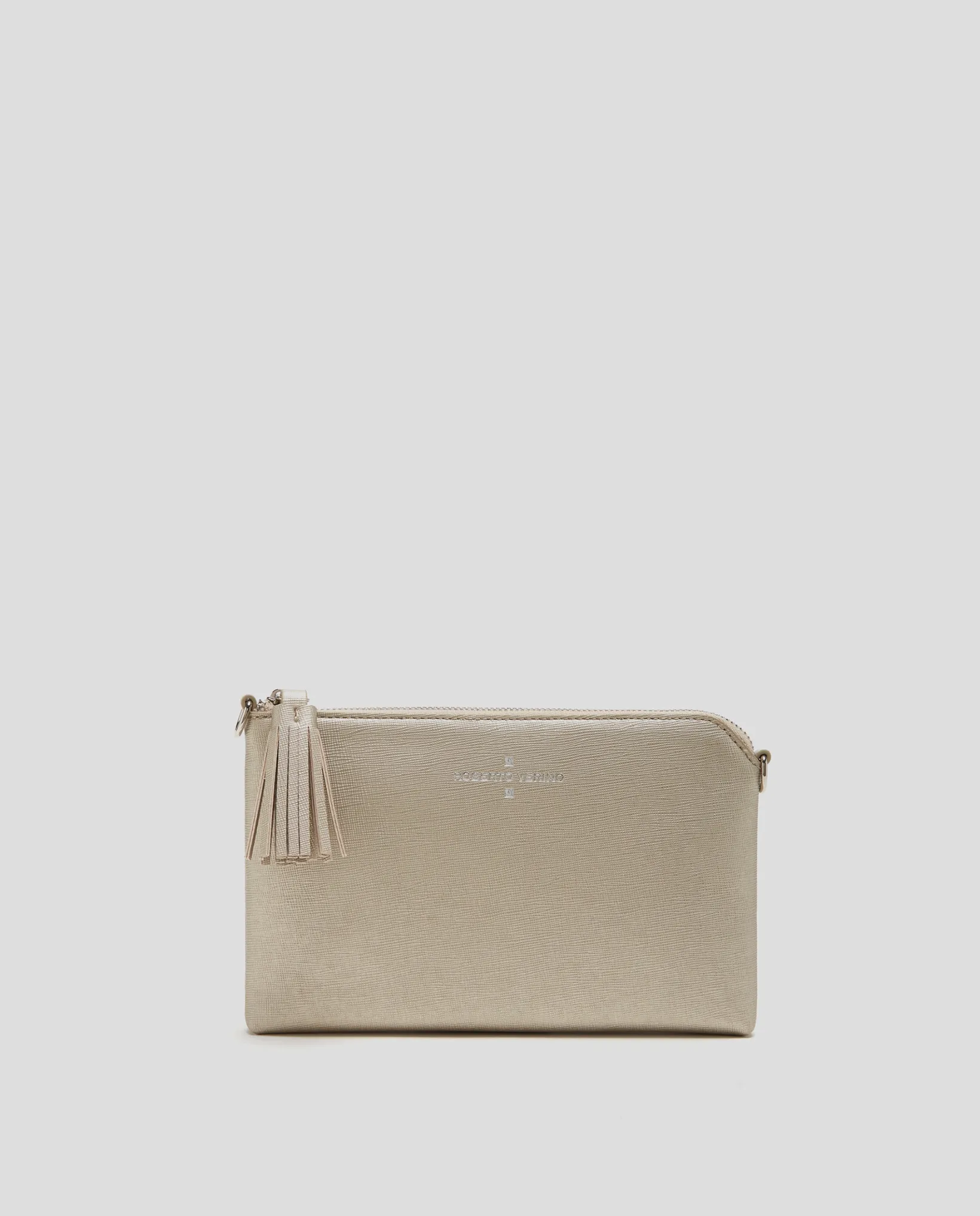 Bolso clutch Lisa Nano piel saffiano dorado