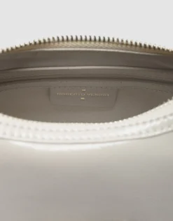 Bolso de hombro Margot Metal piel marfil