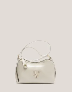 Bolso de hombro Margot Metal piel marfil