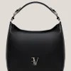 Bolso de hombro Maxi Hobo Mafalda piel negro