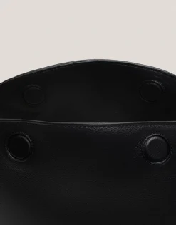 Bolso de hombro Maxi Hobo Mafalda piel negro