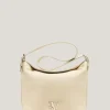 Bolso de hombro Mini Hobo Mafalda piel beige
