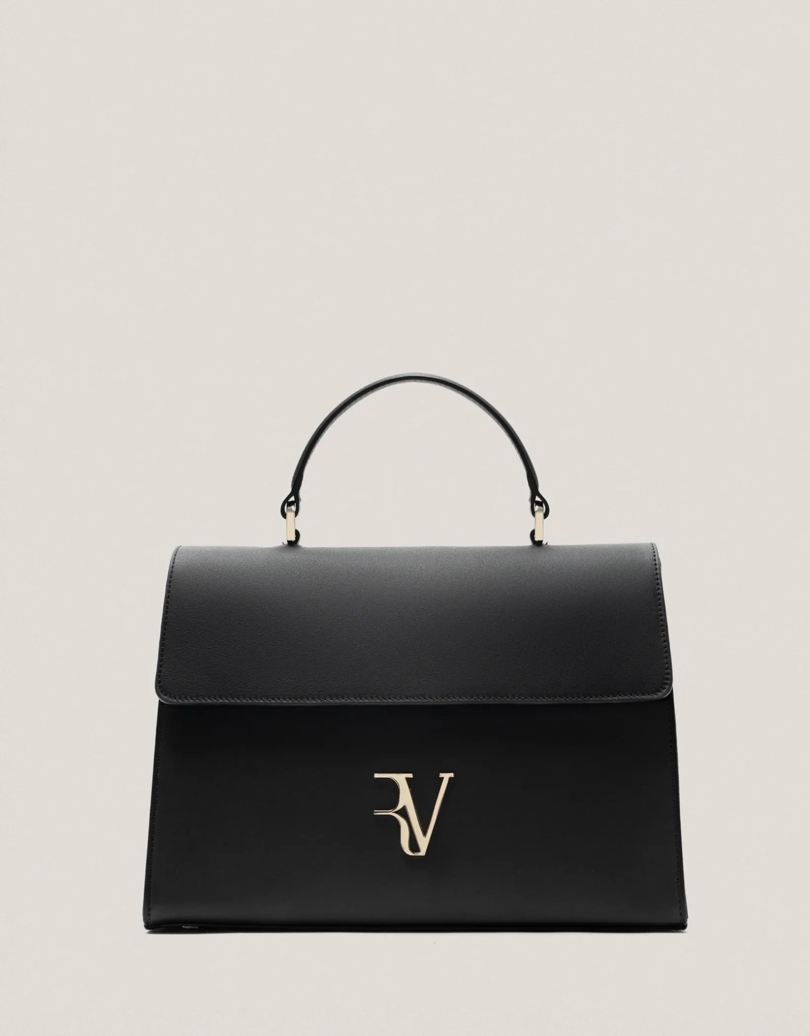 Bolso de mano Mía Maxi piel negro