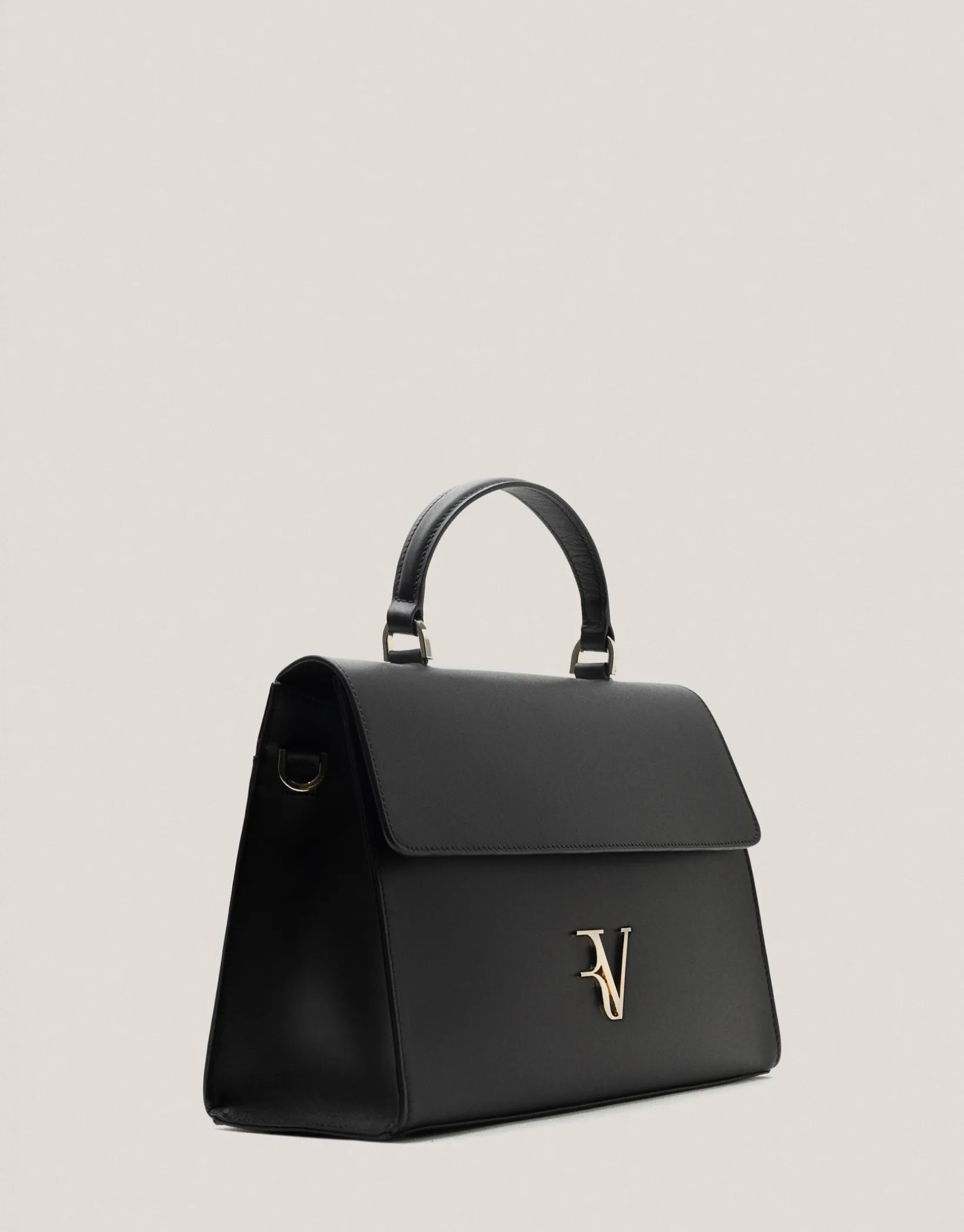 Bolso de mano Mía Maxi piel negro