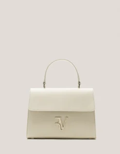 Bolso de mano Mía Midi piel beige claro