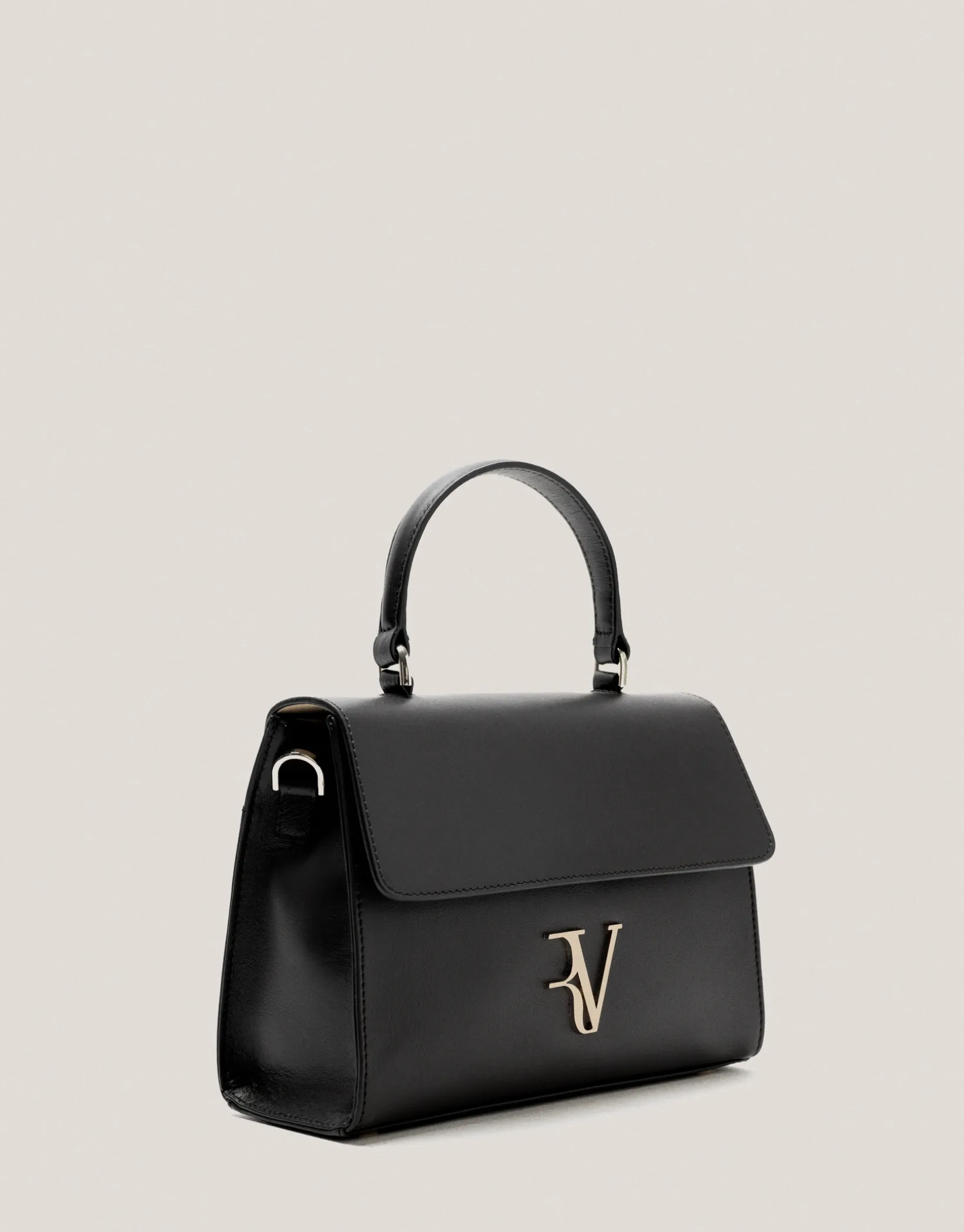 Bolso de mano Mía Midi piel negro