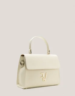 Bolso de mano Mía Midi piel beige claro