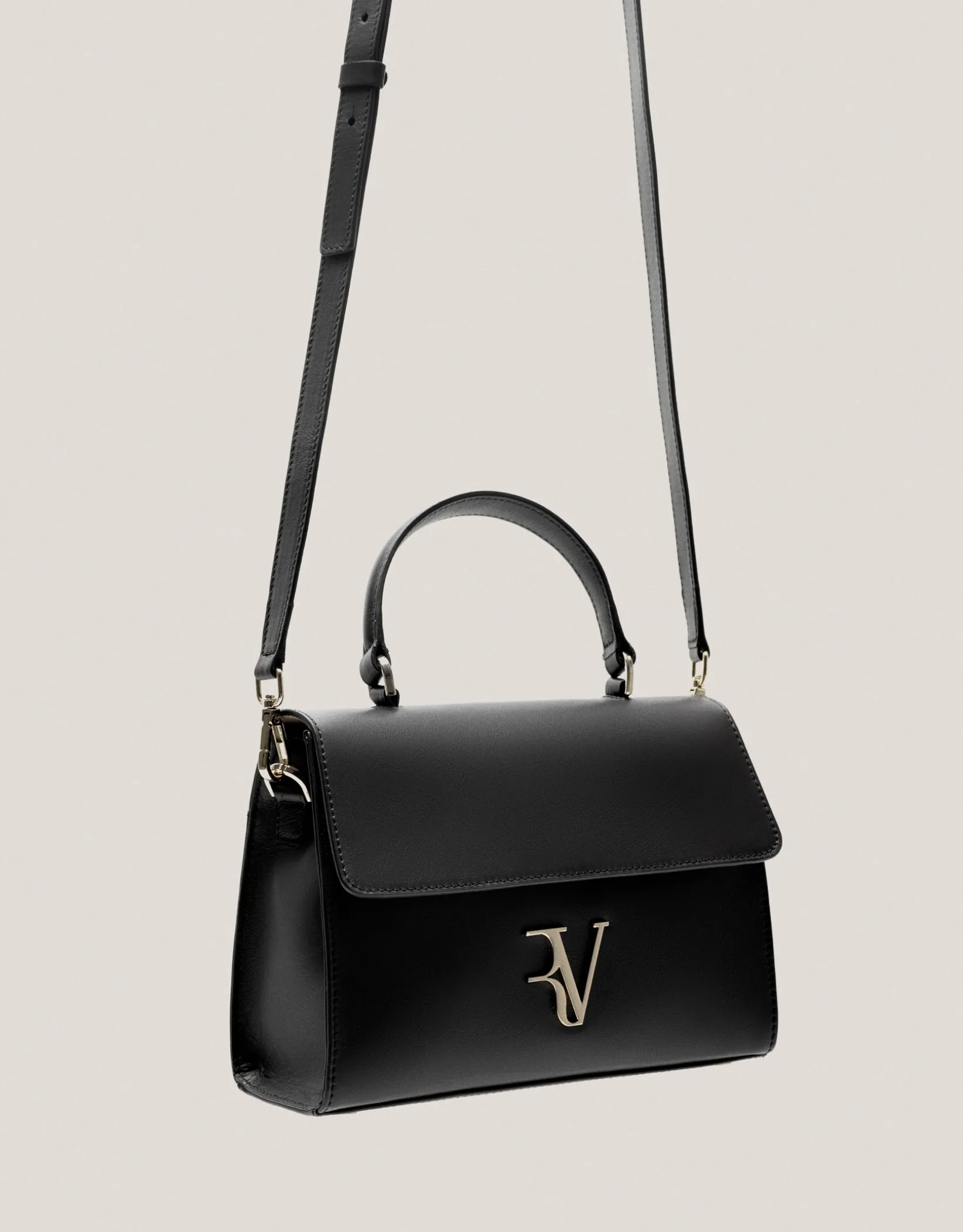 Bolso de mano Mía Midi piel negro