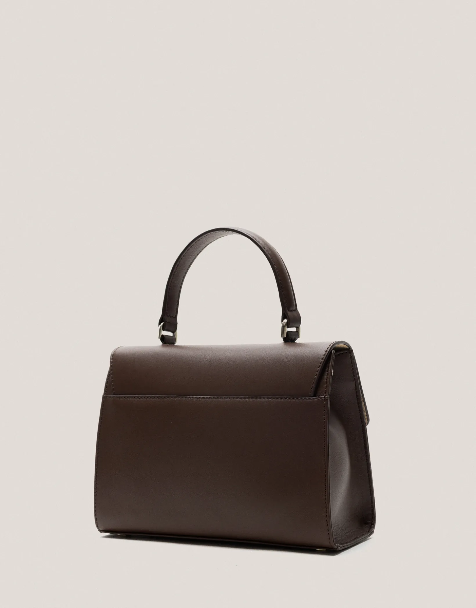 Bolso de mano Mía Midi piel marrón