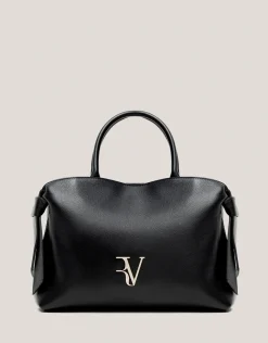 Bolso de mano Nina maxi piel negro