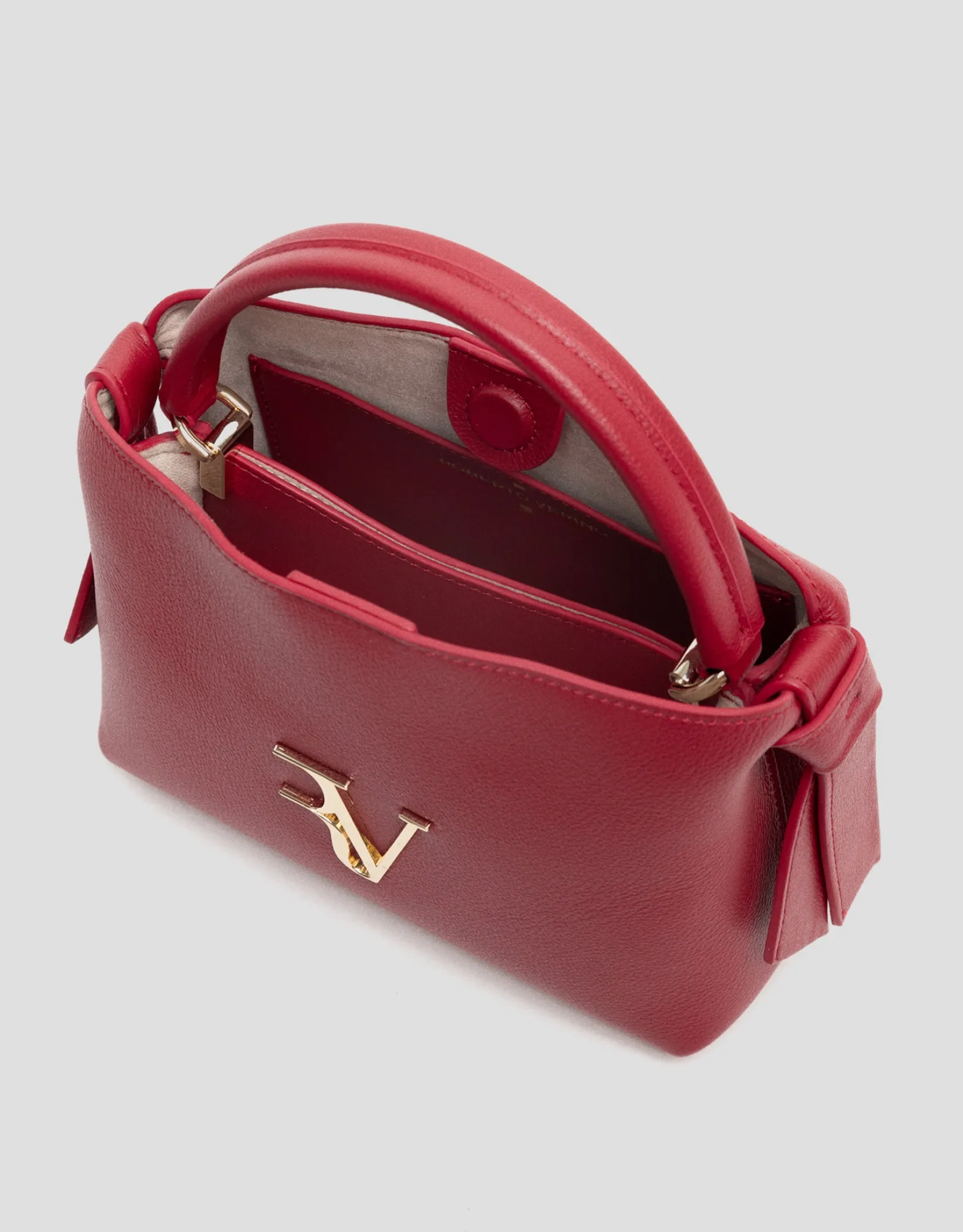 Bolso de mano Nina mini piel roja