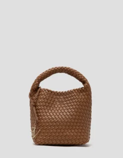 Bolso de mano Paula Hobo Midi piel trenzada cuero