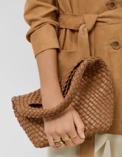 Bolso de mano Paula Hobo Midi piel trenzada cuero