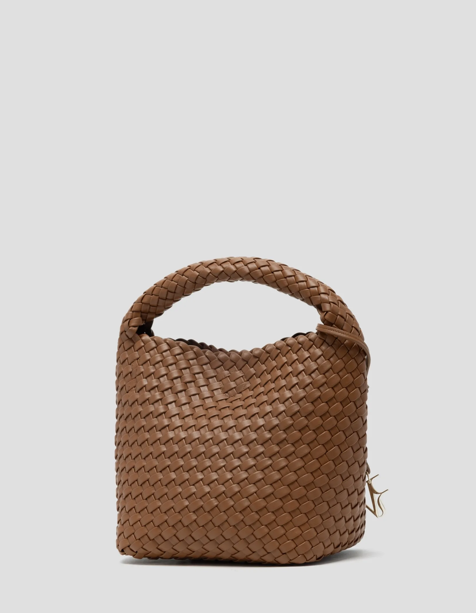Bolso de mano Paula Hobo Midi piel trenzada cuero