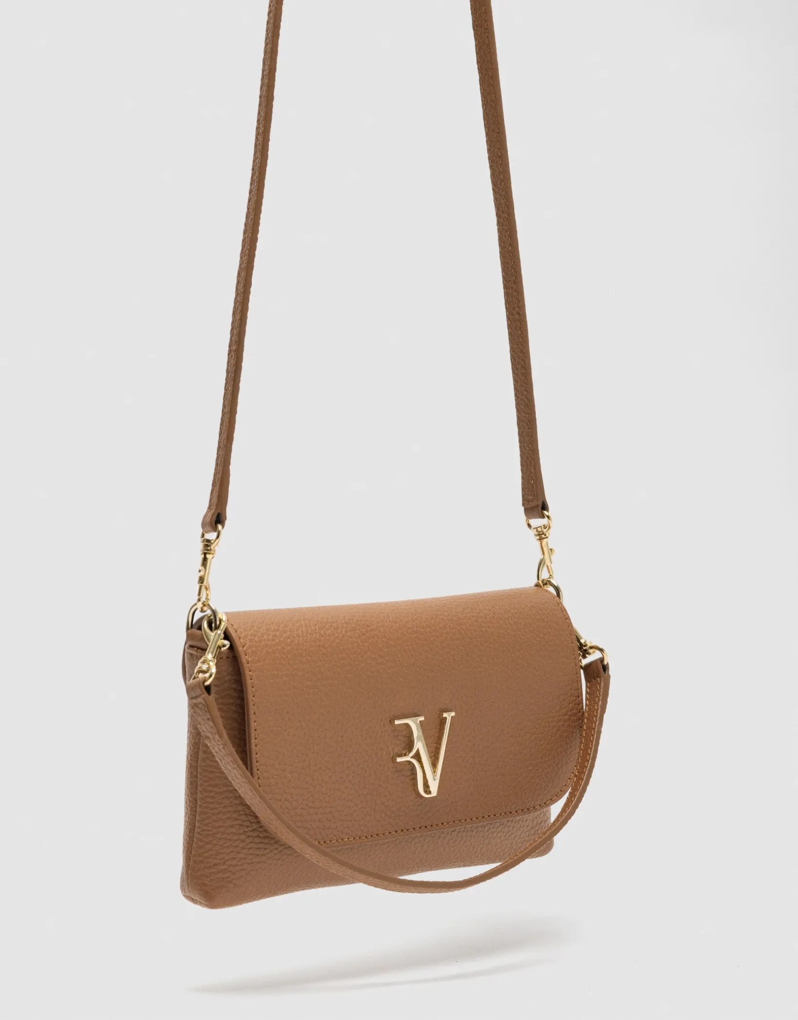 Bolso de mano Rita piel cámel