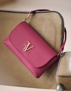 Bolso de mano Rita piel frambuesa