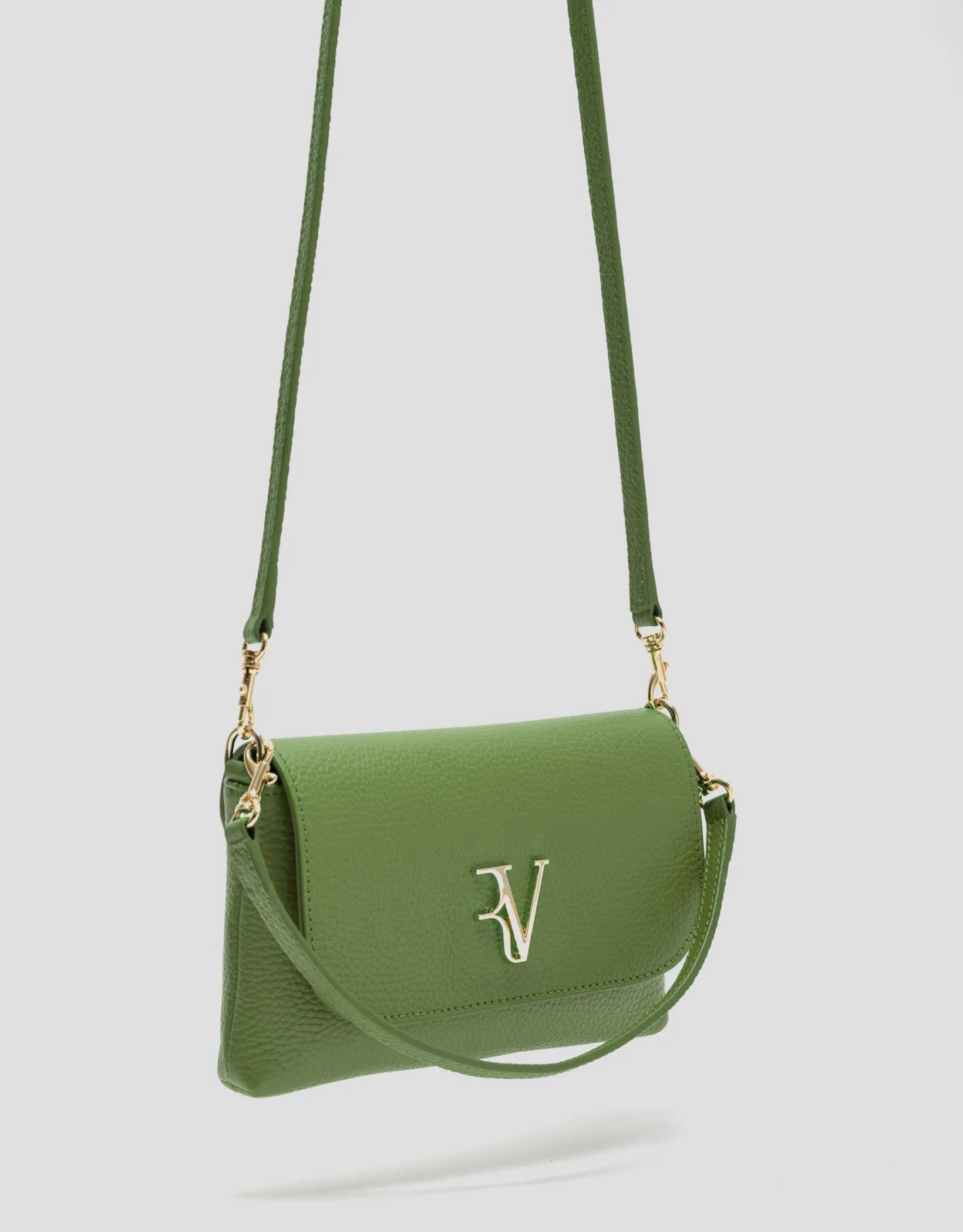 Bolso de mano Rita piel verde
