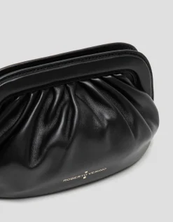 Bolso de mano Úrsula mini piel negro
