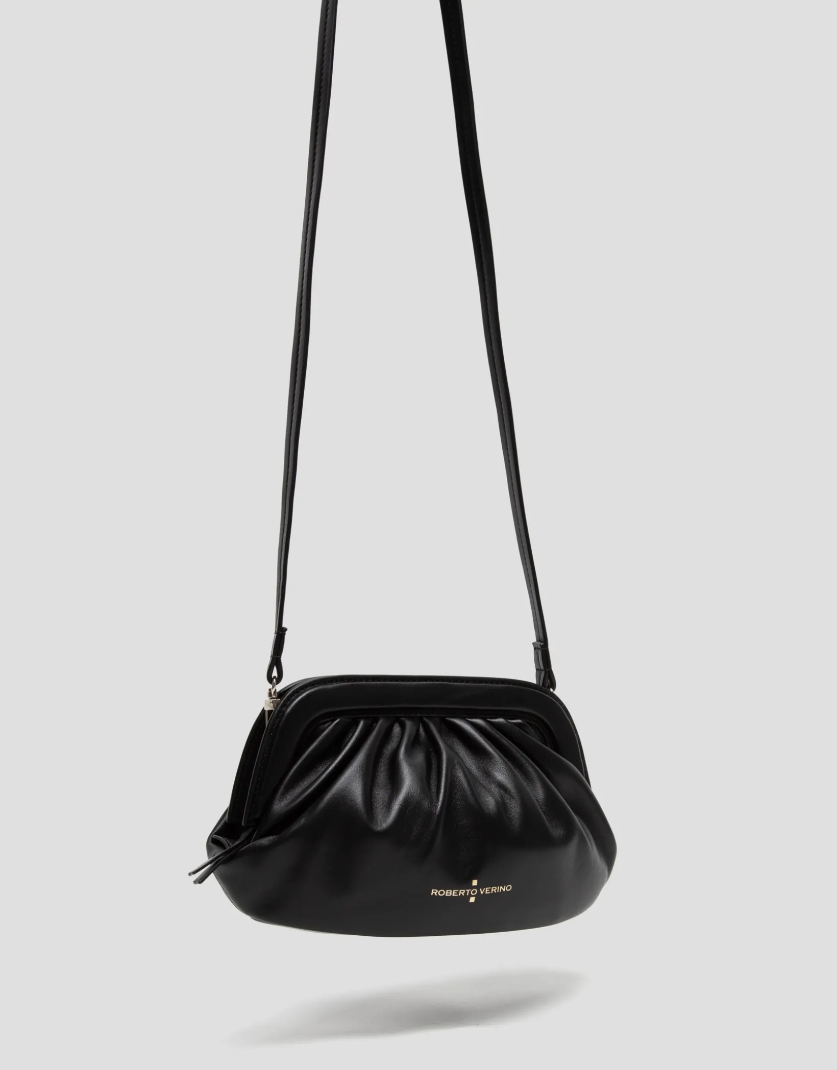 Bolso de mano Úrsula mini piel negro