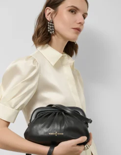 Bolso de mano Úrsula mini piel negro