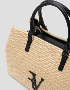 Bolso de mano Vera Satchel beige