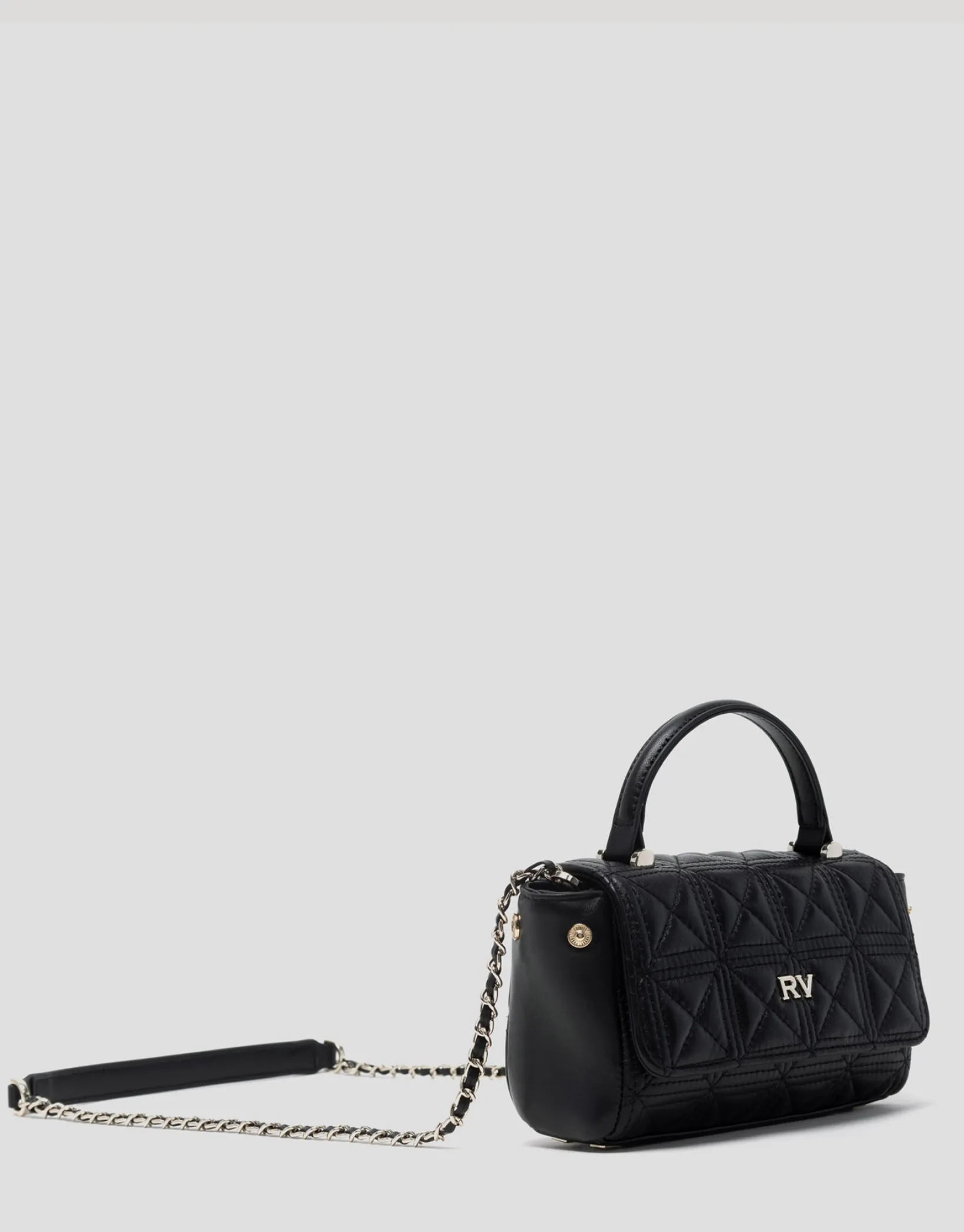 Bolso Linda Micro piel acolchada negro