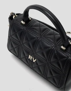 Bolso Linda Micro piel acolchada negro