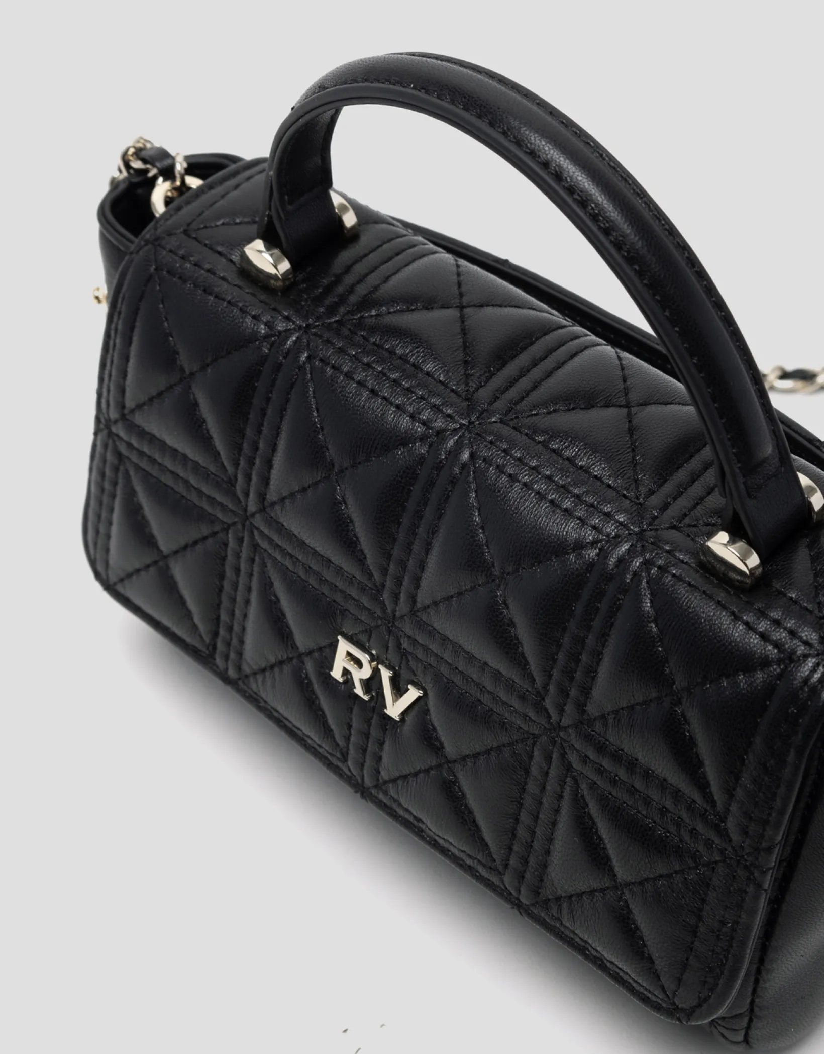 Bolso Linda Micro piel acolchada negro