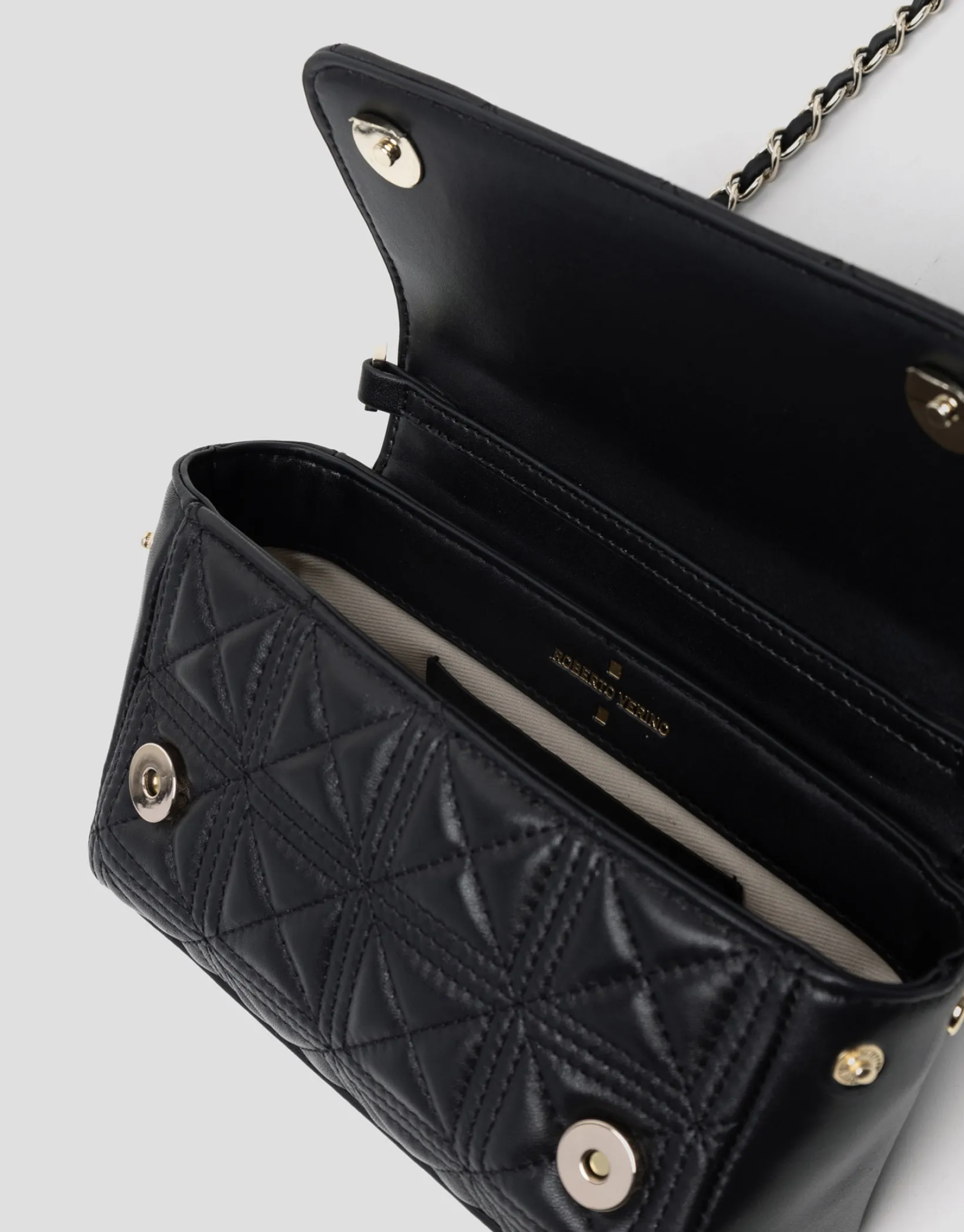 Bolso Linda Micro piel acolchada negro